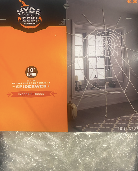 Halloween Decor: 10' Spiderweb