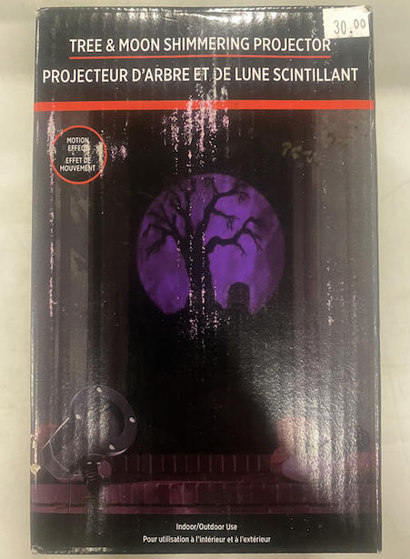Tree & Moon Shimmering Projector Halloween Decoration