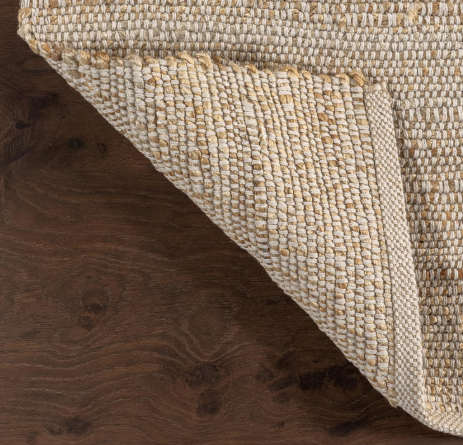 Elfriede Farmhouse Jute Blend Area Rug 9'6"x12'6"