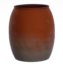 Load image into Gallery viewer, 8&quot;x7&quot; Tin Vase with Terracotta Finish
