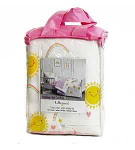 Hello Spud 100% Cotton Toddler Comforter Set - Rainbow Sunshine