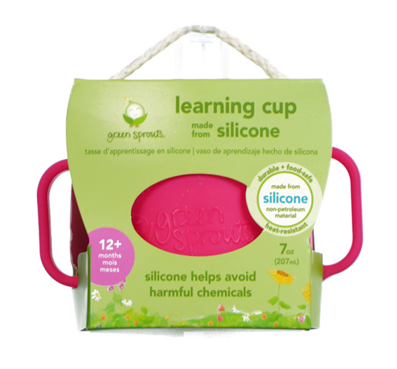 Silicone Learning Cup-Pink-12Mo+