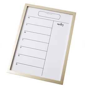 Martha Stewart Standard Dry-Erase Planning Board, Wood Frame, 15.5" x 11.5"