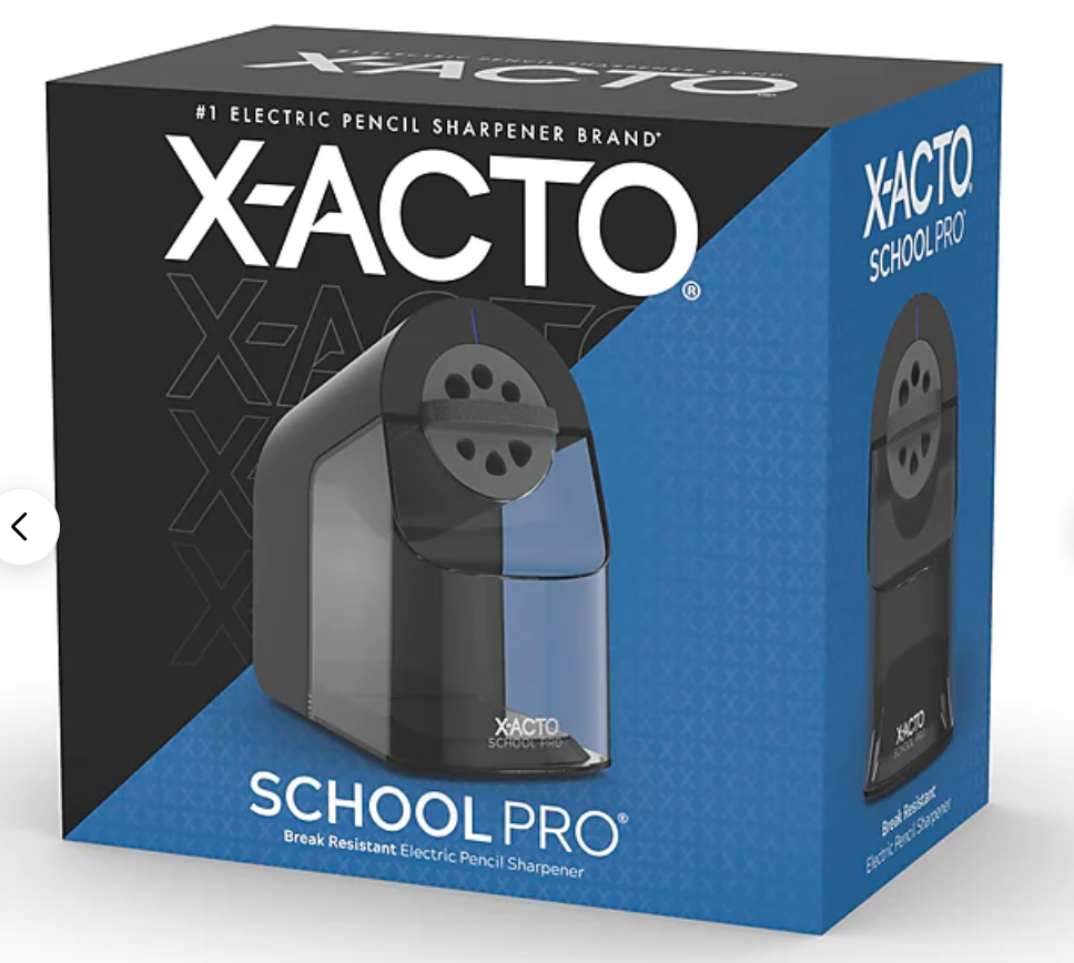 X-ACTO School Pro Electric Pencil Sharpener, Black (1670)