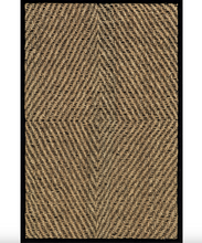 Load image into Gallery viewer, Meara Geometric Striped Seagrass Area Rug 4&#39;10&quot; x 8&#39;
