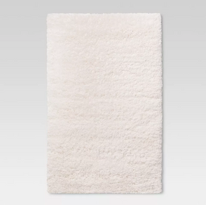 Plush Shag Rug 2'6"x3'10 - Cream