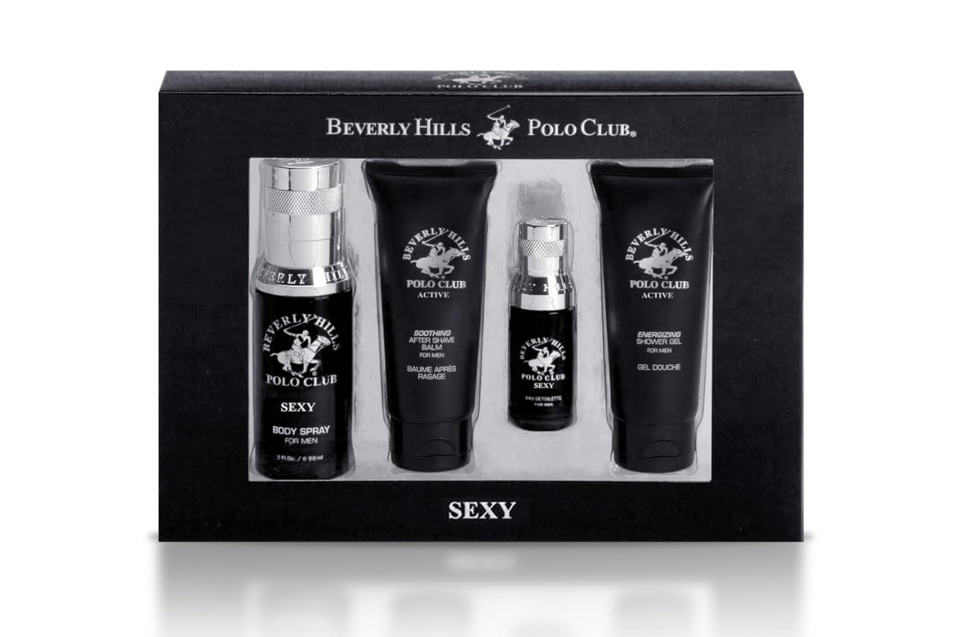 Beverly Hills Polo Club For Men - 4pc Gift Set