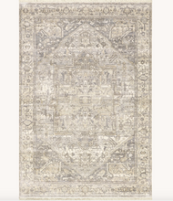 Load image into Gallery viewer, 8 x 10 Harriet Vintage Medallion Fringe Area Rug - Silver
