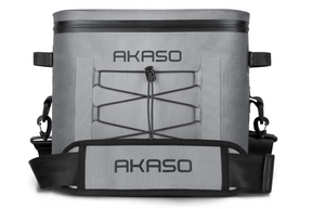 AKASO 12L Soft Cooler Bag for 24 Cans - Gray
