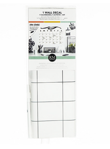 Doodle Dry Erase Calendar Peel & Stick Wall Decal 13x5in
