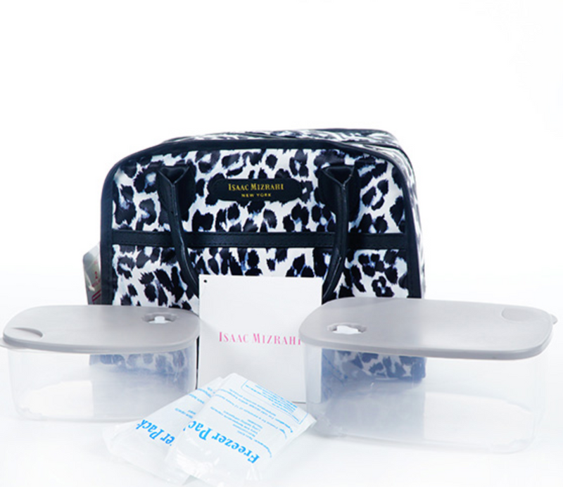 Boxy Lunch Tote - Snow Leopard