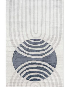 Shandra Abstract Sky Area Rug Blue 5' x 8'