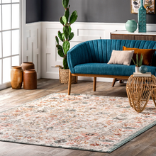 Load image into Gallery viewer, Lenore Vintage Floral Area Rug Beige 5&#39; 3&quot; x 7&#39; 7&quot; Rectangle
