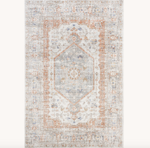 Load image into Gallery viewer, Jacquie Vintage Floral Area Rug Silver 5&#39; x 7&#39; 5&quot;
