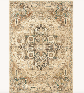 Tribal Medallion Tabetha Rug Tan 4' x 6'