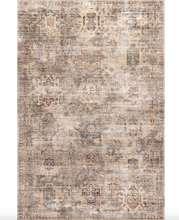 Load image into Gallery viewer, Philomena Medallion Spill Proof Machine Washable Area Rug Sage Green 4&#39; x 6&#39;
