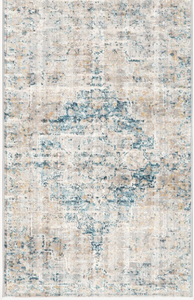 Dallas Vintage Medallion Area Rug Blue 2'6"x6' Runner