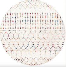 Load image into Gallery viewer, Moroccan Trellis Area Rug 6&#39; Round
