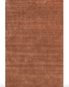 Arrel Speckled Wool-Blend Area Rug - Brick 6' x 9'