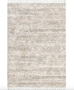 Brooke Shag Tasseled Area Rug Beige 7'10"  x 11'