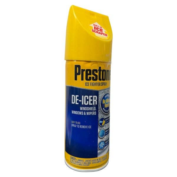 Prestone 11OZ De-Icer w/scraper