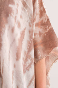 Arcadia Hazelnut Tie Dye Kimono