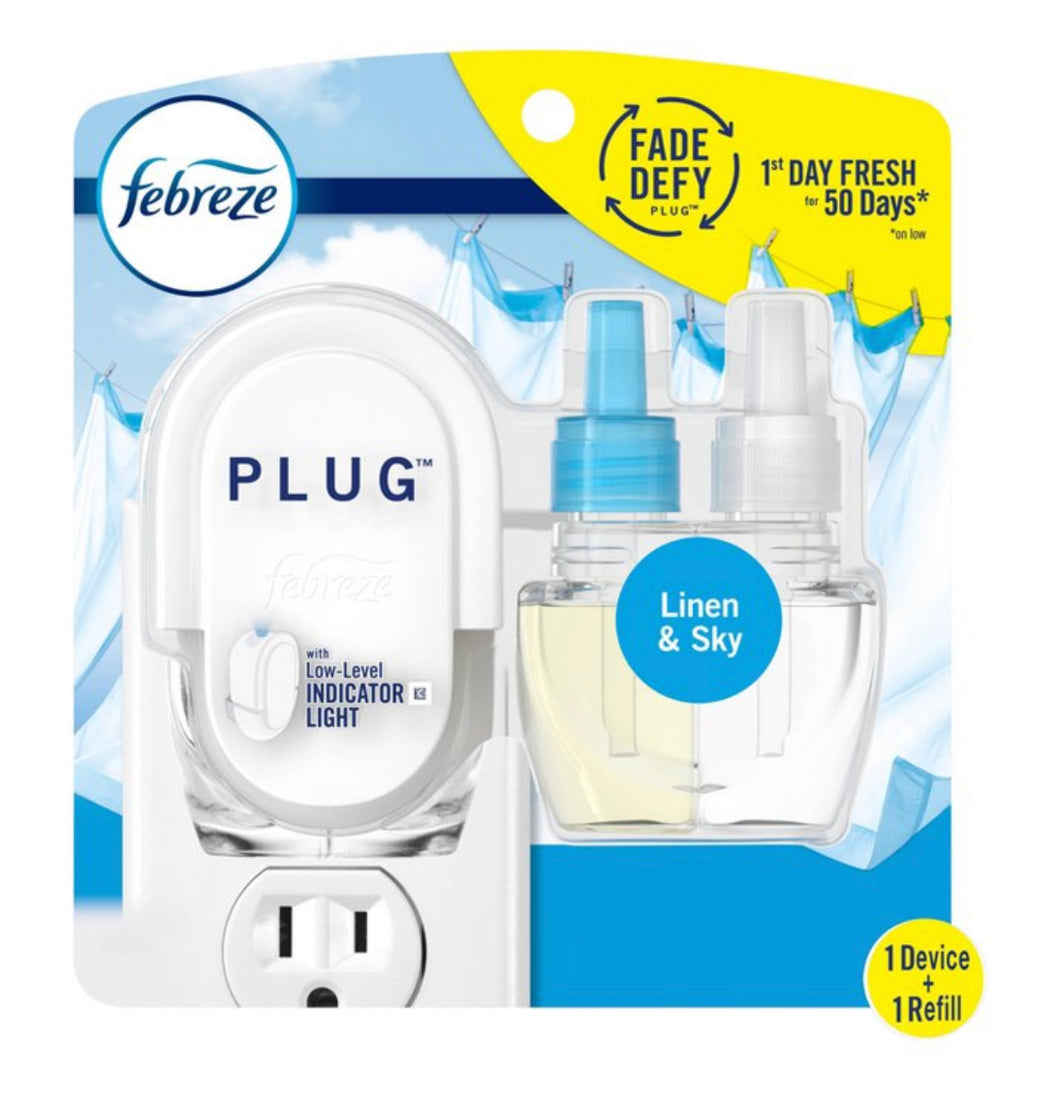 Febreze Fade Defy Plug Air Freshener & Ordor Fighter Kit