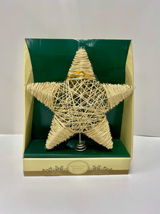 Large Twine Holiday Tree Topper