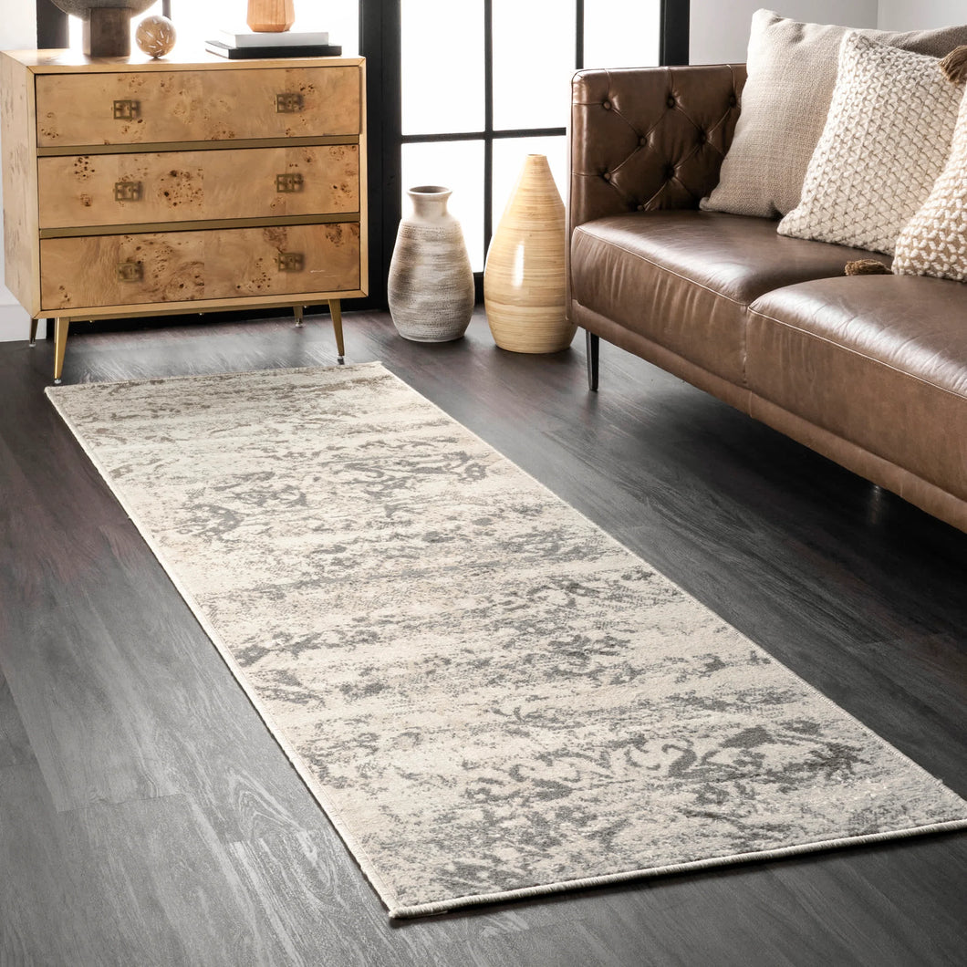 Vintage Freja Runner Rug 2’6 x 8’  - Gray