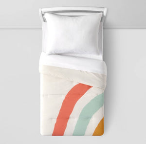 Toddler Placed Rainbow Print Comforter
