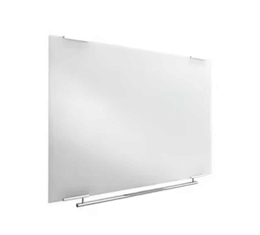 ICEBERG Clarity Glass Dry-Erase Whiteboard, 6' x 3' (31160)