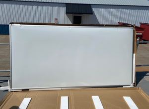 7 - ICEBERG Polarity Steel Dry-Erase Whiteboard, Aluminum Frame, 8' x 4' (31280)  - read description