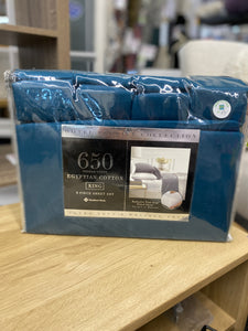 650 Thread Count Egyptian Cotton 6pc. Sheet Set (Variety Sizes & Styles)