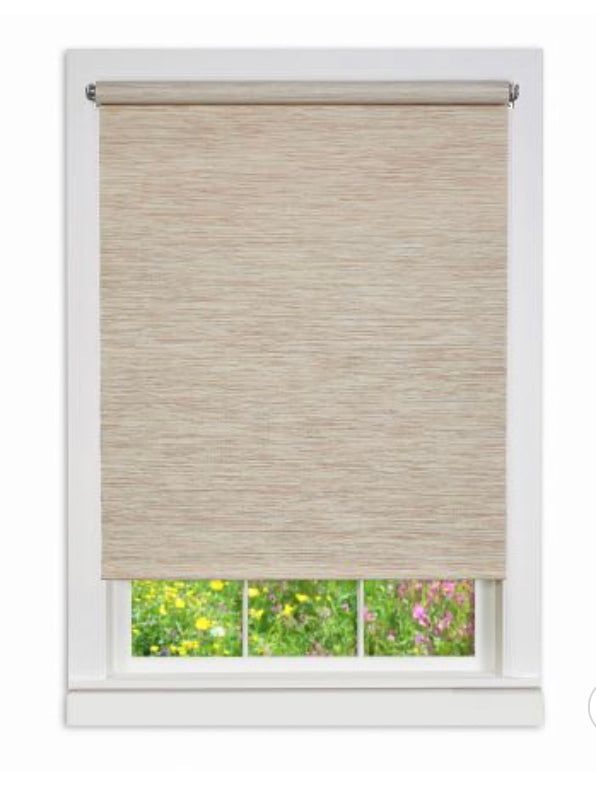 72"x37" Cords Free Privacy Jute Shade Beige - Achim
