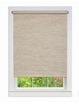Load image into Gallery viewer, 72&quot;x37&quot; Cords Free Privacy Jute Shade Beige - Achim
