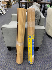 Radiance 1/4 “ PVC Cord Free Roll-up Shade 30 in. W X 72 in. H - Bamboo