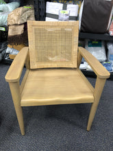 Load image into Gallery viewer, Wood with Cane Back Accent Chair - Natural - H &amp; H Magnolia read description
