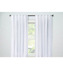 Load image into Gallery viewer, 42x84” Pink/White Clipped Dot Blackout Curtain Panel
