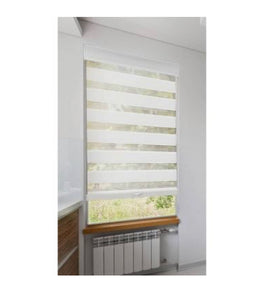 1pc 29"x72" Light Filtering Cordless Zebra Window Shade with Fabric Roller - read description