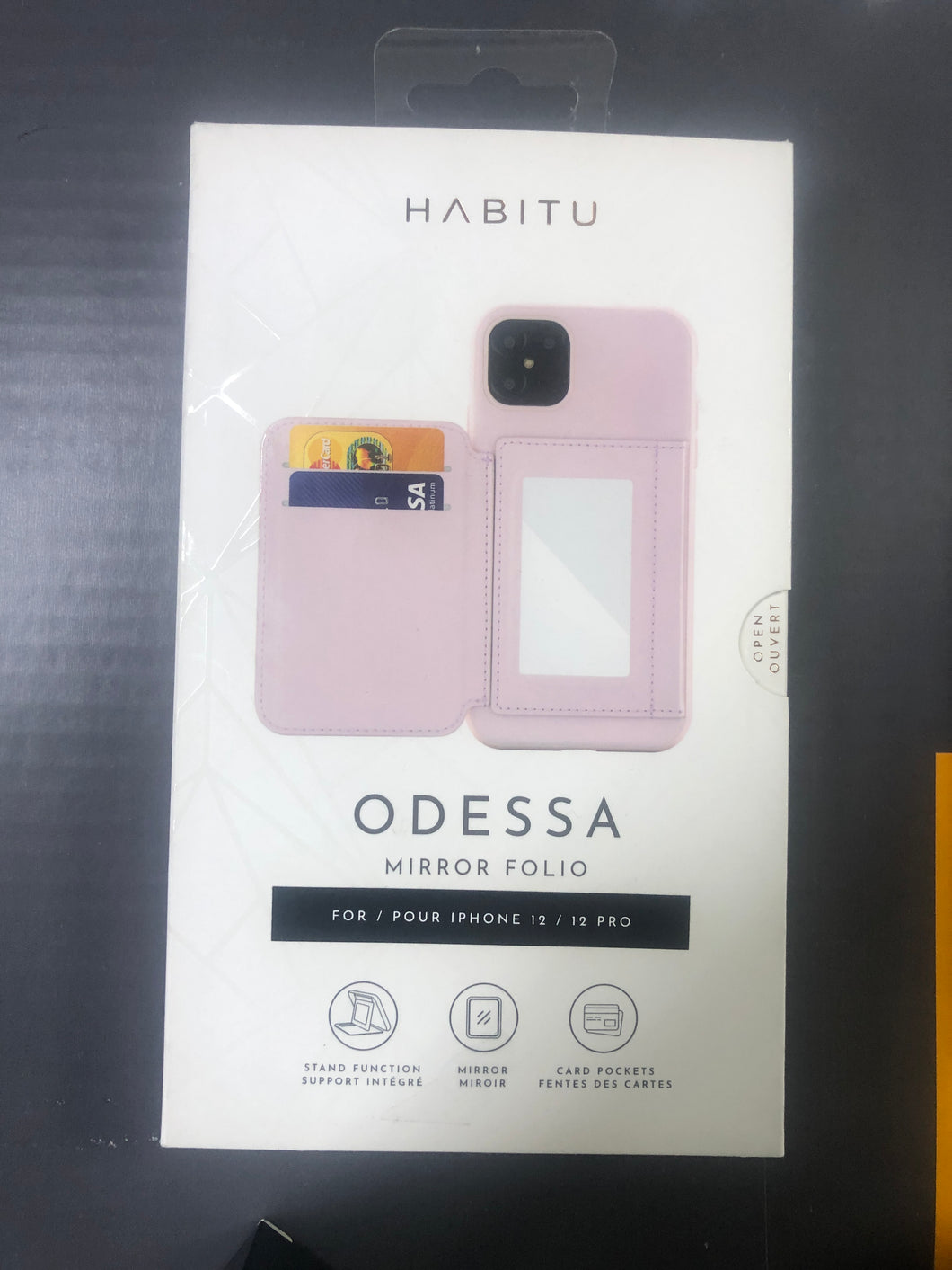 HABITU iPhone 12 /12 Pro - Odessa Mirror Wallet Case