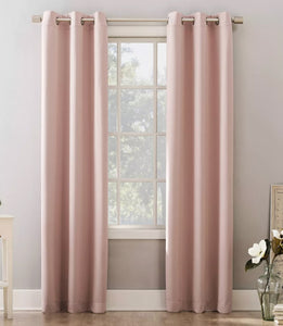 95"x40" Riley Kids' Bedroom Blackout Grommet Top Curtain Panel Blush - Sun Zero