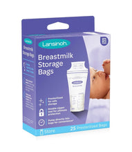 Load image into Gallery viewer, Lansinoh Breastmilk Storage Bags 25pk
