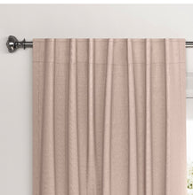 Load image into Gallery viewer, 1pc 50&quot;x84&quot; Blackout Velvet Window Curtain Panel Dull Pink
