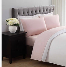Load image into Gallery viewer, Full Everyday Microfiber Solid Sheet Set Blush - Truly Soft
