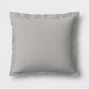Woven Outdoor Deep Seat Pillow Back Cushion -Gray