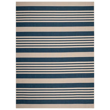 Load image into Gallery viewer, Santorini 8&#39;x11&#39; Outer Patio Rug - Navy/Beige
