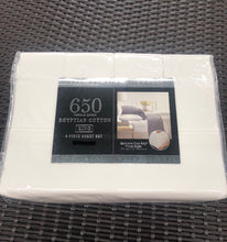 Load image into Gallery viewer, 650 Thread Count Egyptian Cotton 6pc. Sheet Set (Variety Sizes &amp; Styles)
