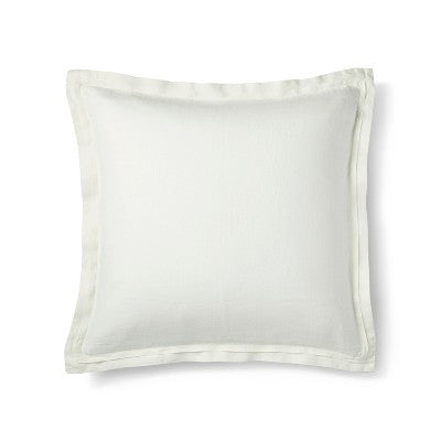 Sour Cream Lightweight Linen Pillow Sham (Euro)