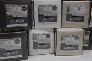 450 Thread Count Sheet Set (Variety Sizes & Colors)