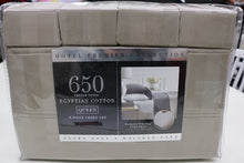 Load image into Gallery viewer, 650 Thread Count Egyptian Cotton 6pc. Sheet Set (Variety Sizes &amp; Styles)
